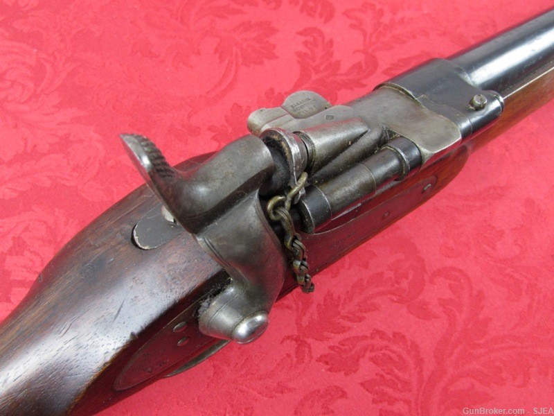 NICE AND UNUSUAL ENGLISH SNIDER POILVACHE MODEL 1853 67 SHORT RIFLE -img-7