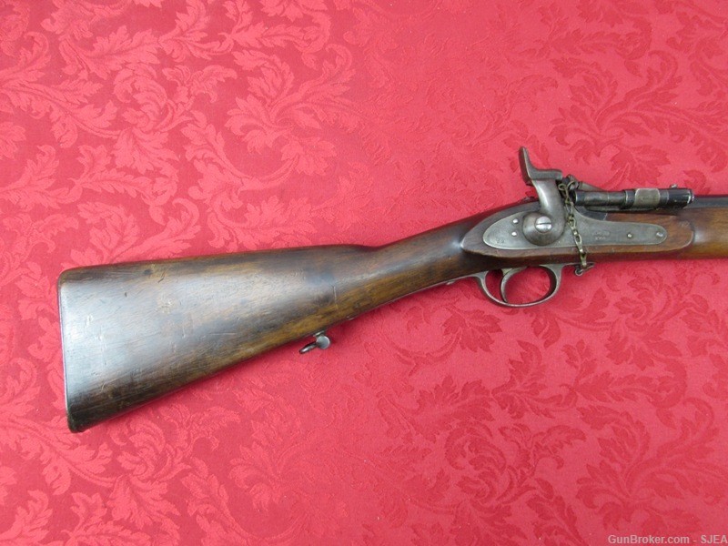 NICE AND UNUSUAL ENGLISH SNIDER POILVACHE MODEL 1853 67 SHORT RIFLE -img-2