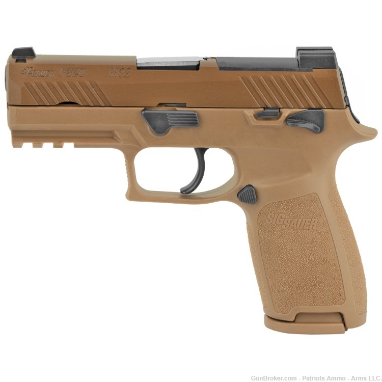 SIG SAUER - P320CA - M18 - 9MM - 2-MAGS - FDE - MANUAL SAFETY - CLEAN -USED-img-0