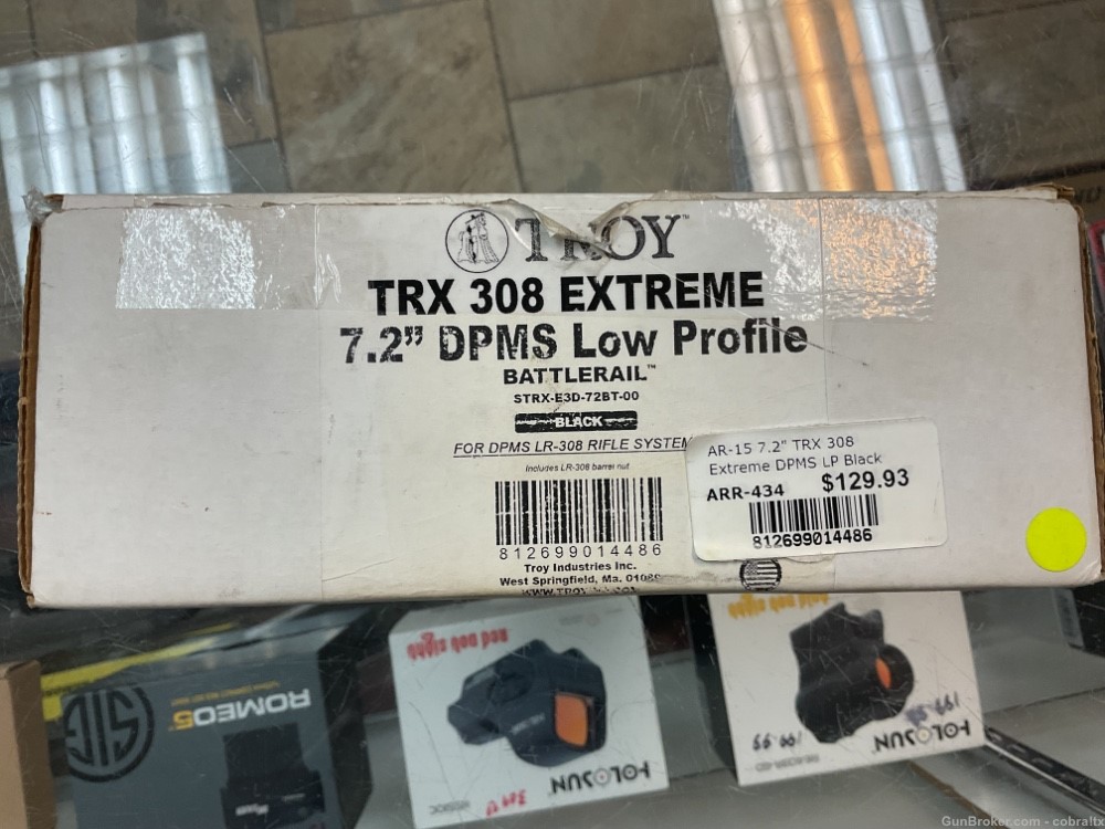 Troy Industries 7.2" TRX .308 Extreme Black Armalite BattleRail TROY -img-8