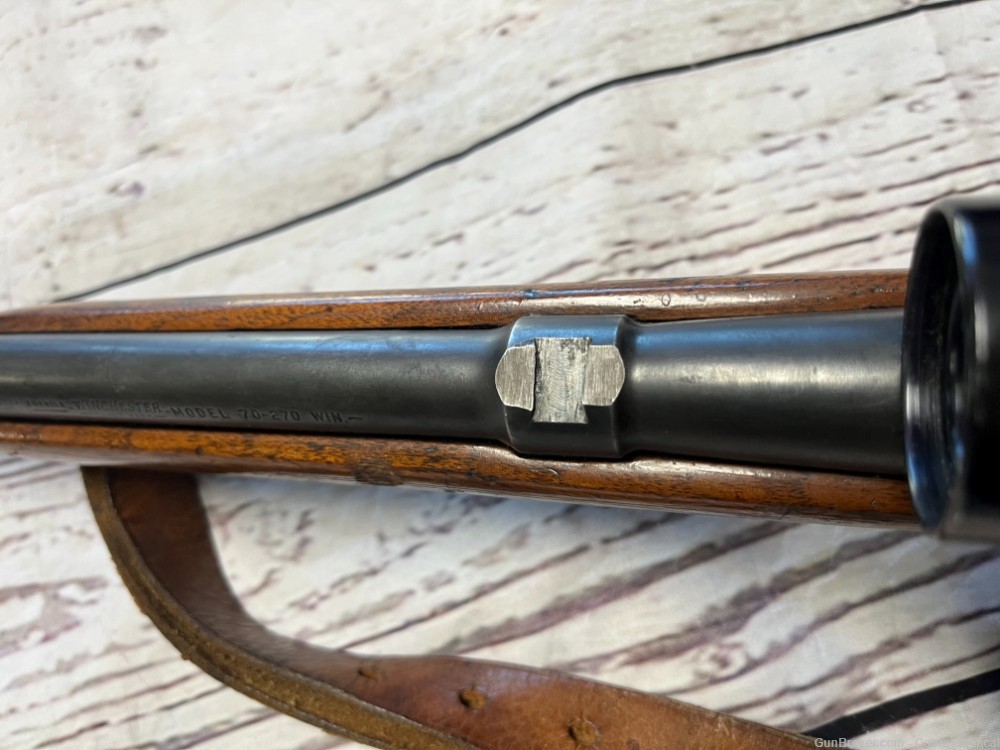 Used Winchester 70 Pre-64 .270 Win 24" Barrel with leather sling NO SIGHTS-img-10