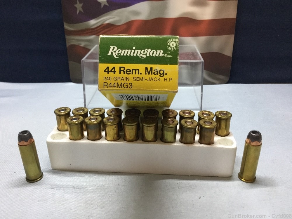 Remington 44 Rem Mag Ammo 240GR Semi Jack HP R44MG3-img-1