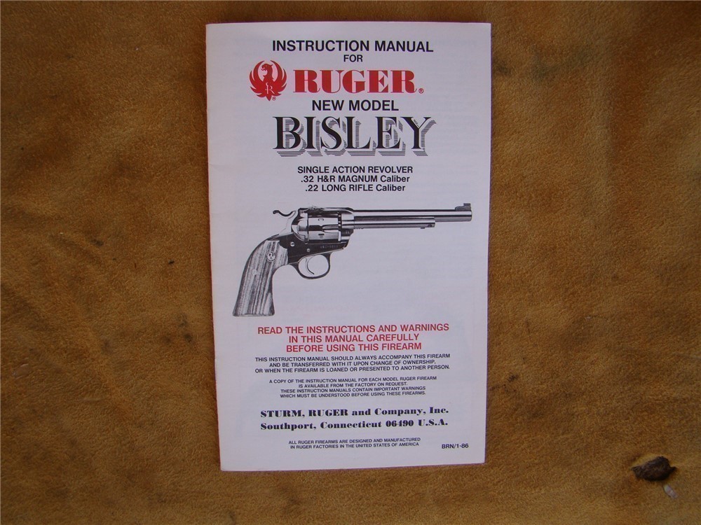 RUGER NEW MODEL BISLEY MANUAL-img-0