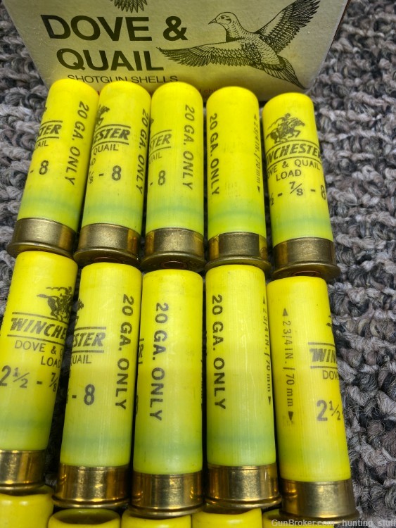 Lot Of Factory/Reloaded 20 Gauge 8 & 9 Shot Winchester & Federal 83 Rounds -img-4