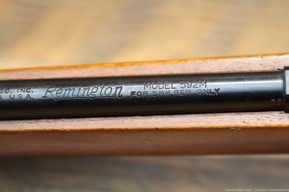 RARE Remington 592M 5mm Rem Bolt Action Rifle 23" BBL Mfg 1971-img-13
