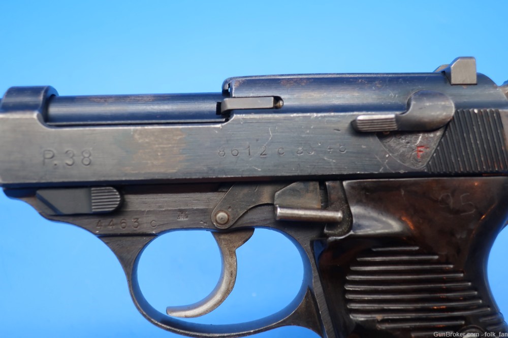 WW2 Walther AC45 P38 9MM Pistol C Block Late War E/359-img-6
