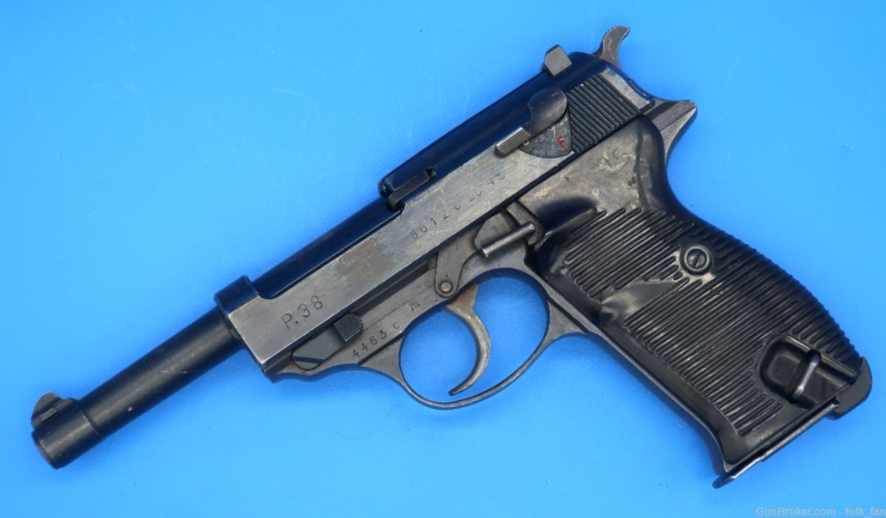 WW2 Walther AC45 P38 9MM Pistol C Block Late War E/359-img-0