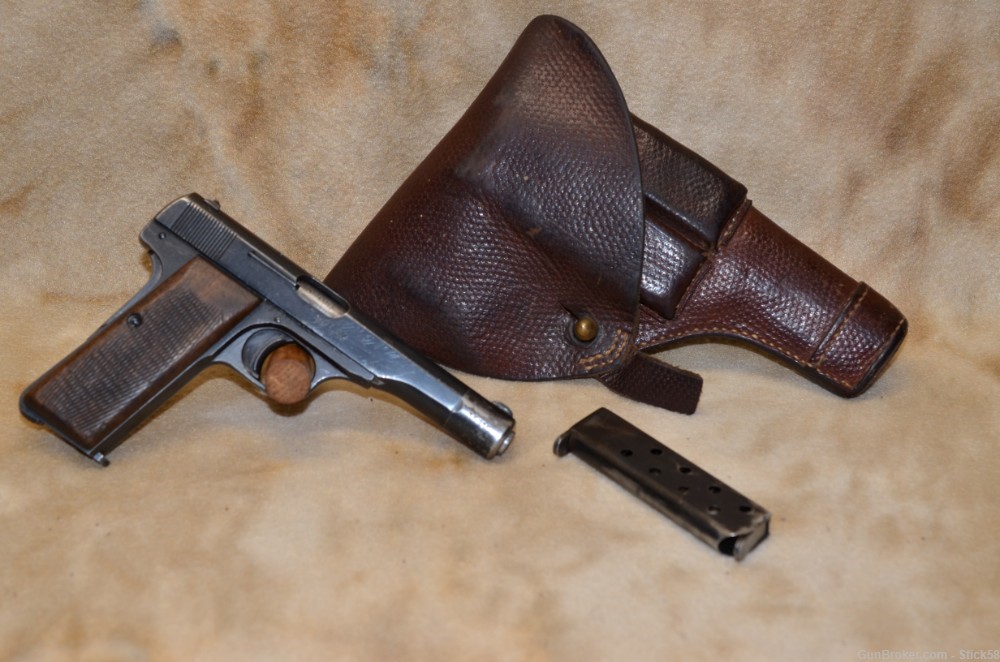 Browning FN 1922  32acp German Marked with leather holster-img-0
