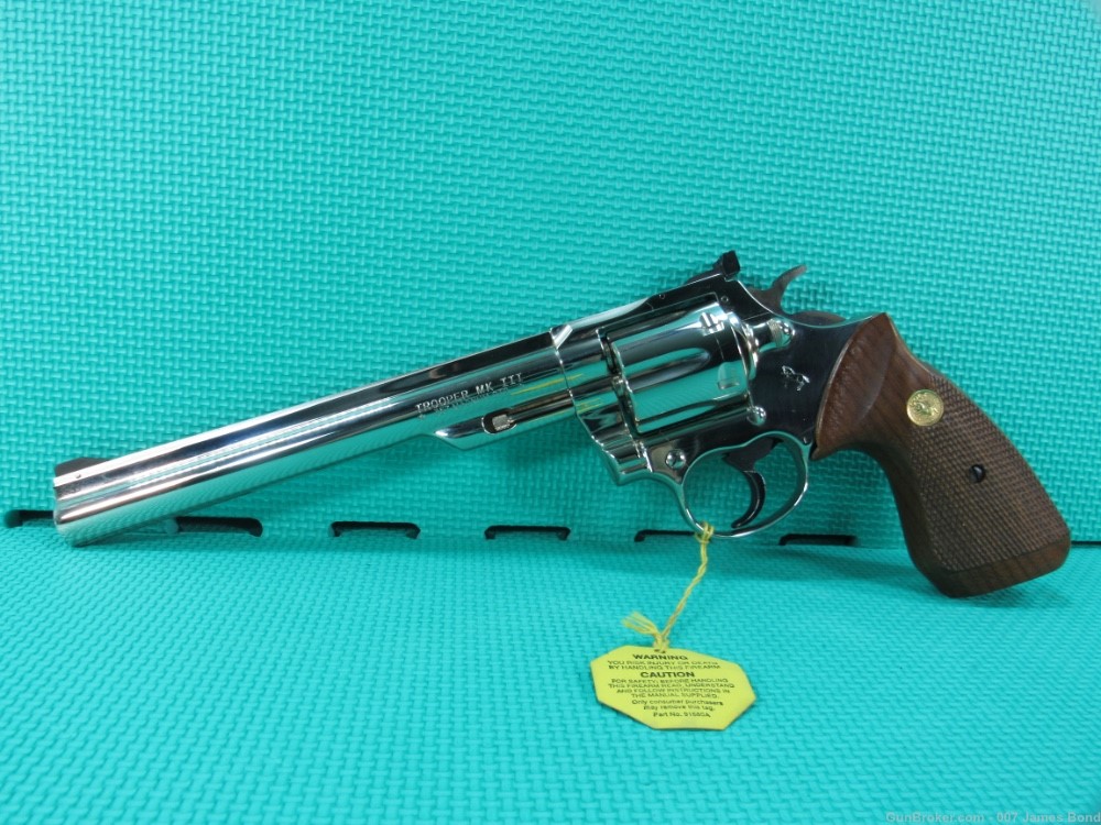 Rare NIB Colt Trooper MK III 357 Magnum Nickel 8” Unfired w/Factory Box-img-6