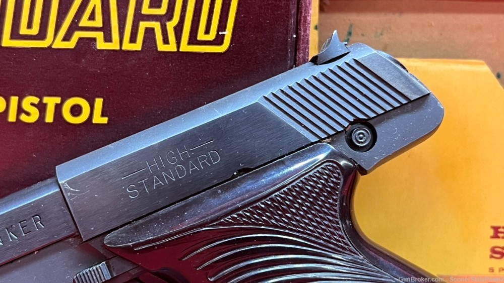High Standard The Plinker 22lr 6.50" Semi-Auto Pistol w/ Original Box-img-2