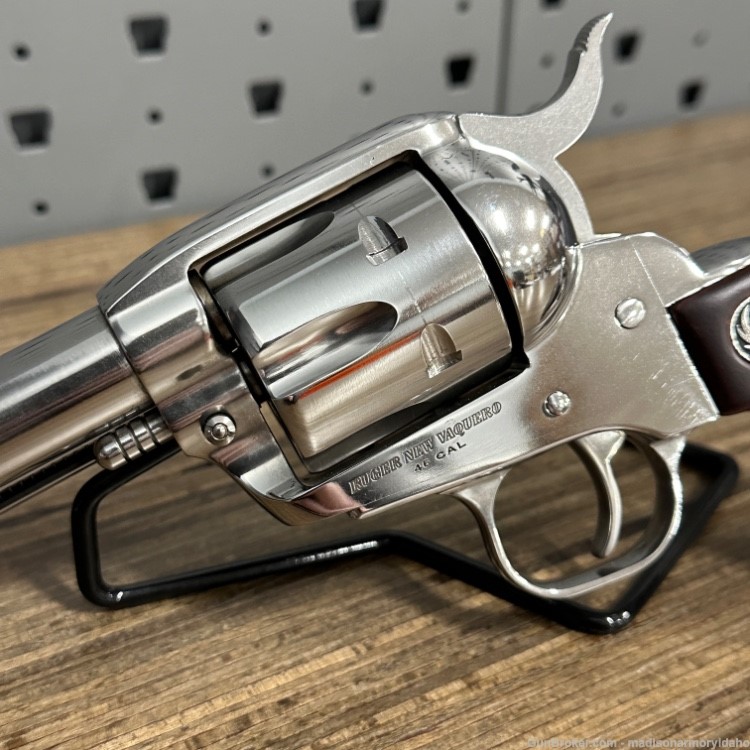 Ruger New Vaquero .45 Colt 5.5" High Gloss Stainless 6rd PENNY AUCTION!-img-7