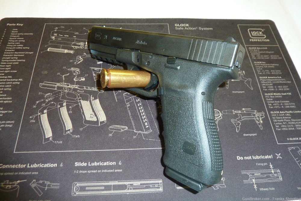 GLOCK 21SF GEN 3 .45 ACP 4.6" BBL SEMI AUTO PISTOL USED-img-1