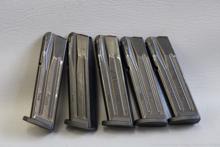 Lot of 5 Sig Sauer P320 17rd 9mm Magazines Item P-38-img-0