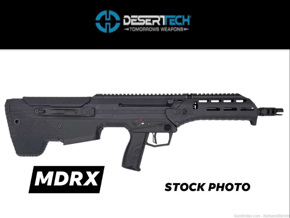 Desert Tech MDRx Rifle .308Win 16" 20rd Forward-Ejection BLK - NEW-img-0