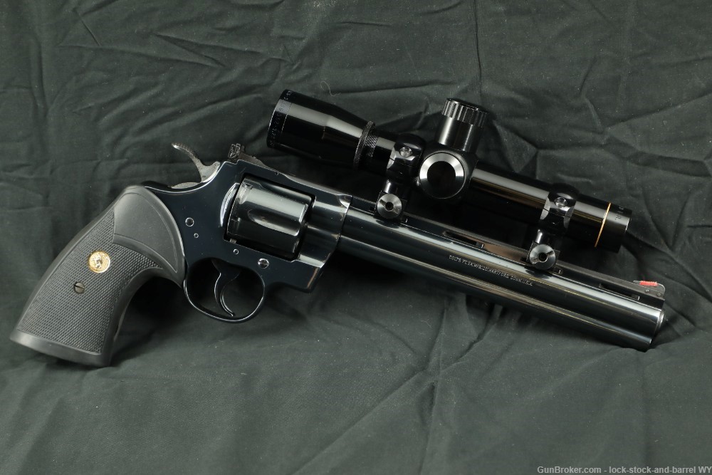 Colt Python Hunter W/ Original Scope .357 Mag 8” Barrel DA Revolver-img-3