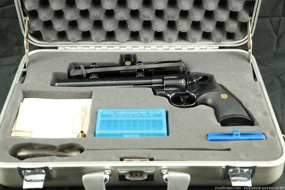 Colt Python Hunter W/ Original Scope .357 Mag 8” Barrel DA Revolver-img-41