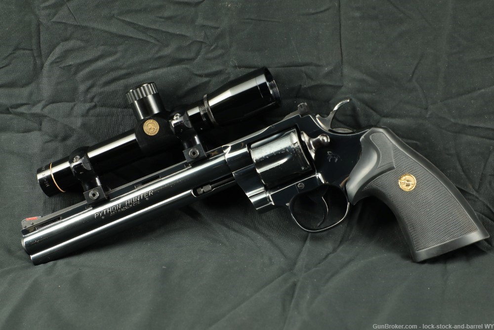 Colt Python Hunter W/ Original Scope .357 Mag 8” Barrel DA Revolver-img-6