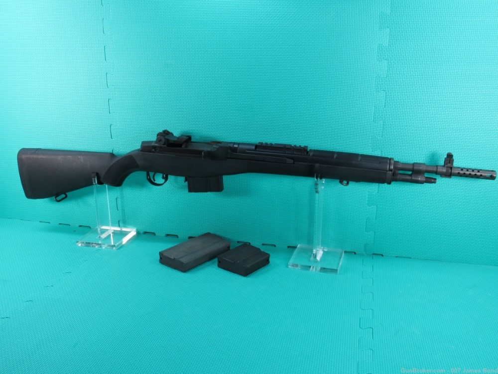 Springfield M1A Scout Squad Semi-Automatic Rifle 308 Win. Black Synthetic -img-0