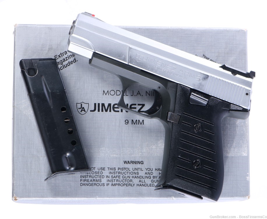 Jimenez Arms J.A. Nine 9mm Luger Pistol 3.75" Two Tone- Used AS IS (JFM)-img-0