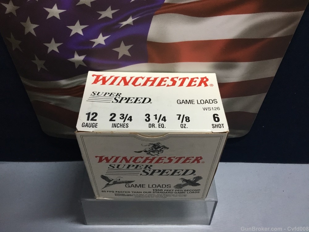 Winchester Vintage Super Speed 12Ga 2 3/4 6 Sh. Full Bx. See Photos-img-1