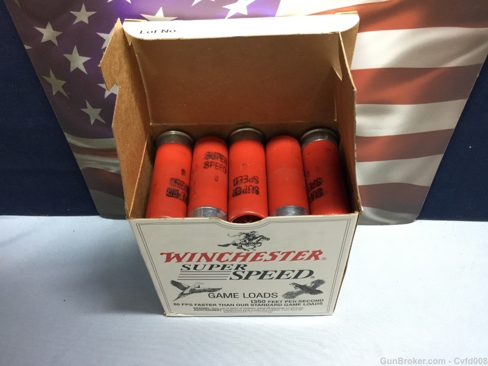 Winchester Vintage Super Speed 12Ga 2 3/4 6 Sh. Full Bx. See Photos-img-6