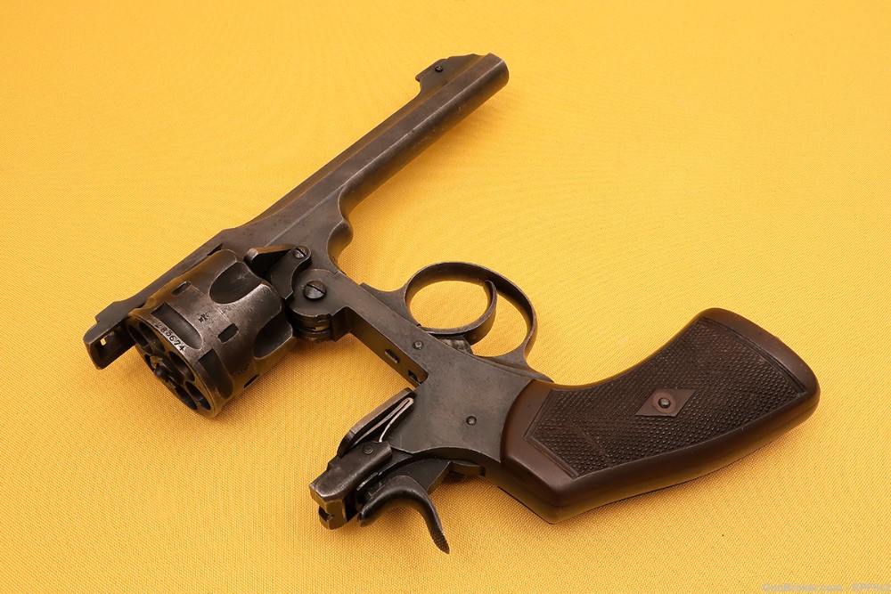 1917 British Webley Mk VI (Mark 6) Service Revolver - 455 Webley -img-4