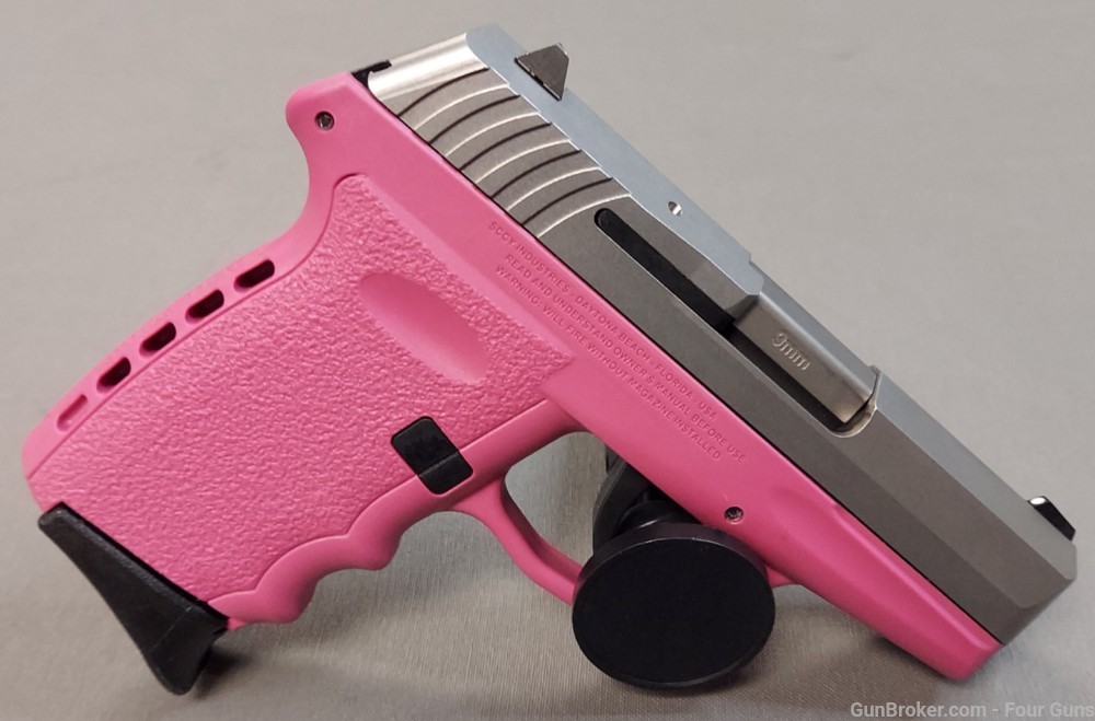 .01 Penny Used SCCY CPX-2 Pink Semi-Auto Pistol 9mm 3.1" Barrel 10 Rounds-img-1