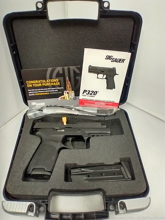 Sig Sauer P320C-9 Nitron Compact 9mm Pistol w/Case/2-15 RD Mags VERY NICE-img-0