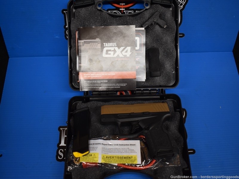 TAURUS GX4 BK TROY COYOTE 9mm 3" 11+1 w/factory case+(2) mags+backstrap+-img-12