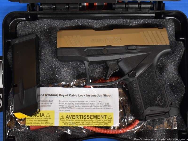 TAURUS GX4 BK TROY COYOTE 9mm 3" 11+1 w/factory case+(2) mags+backstrap+-img-13