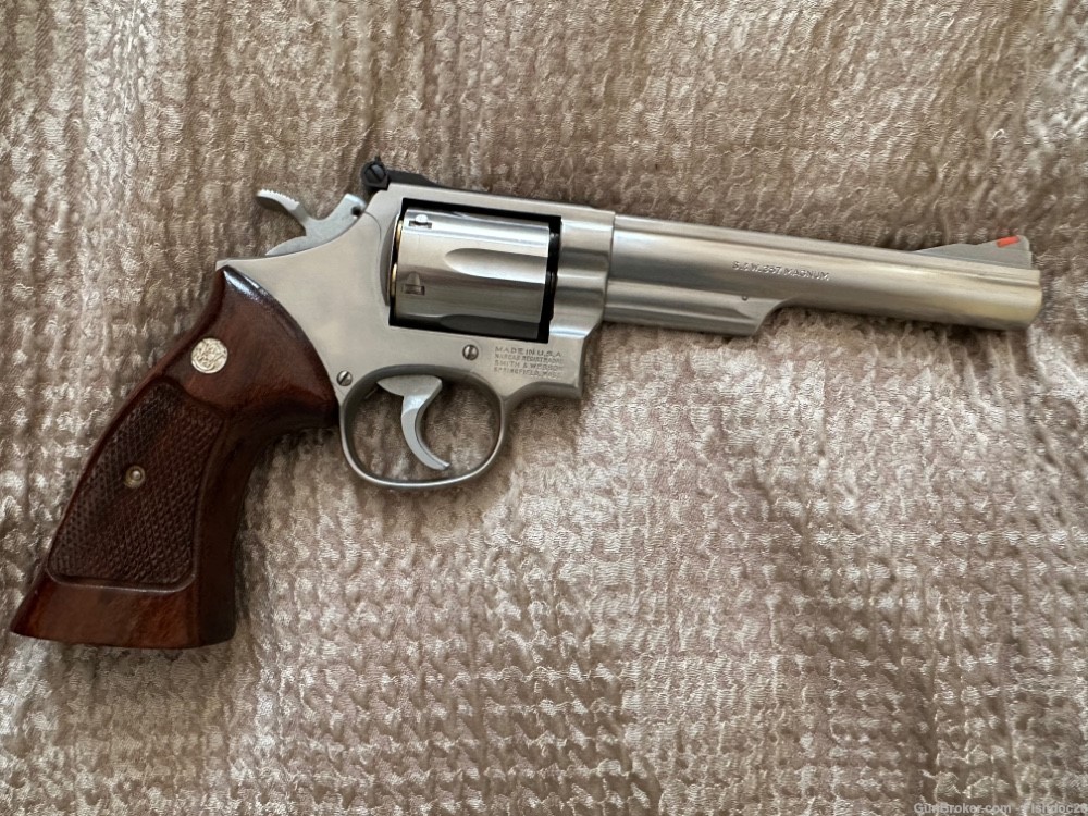 Stainless Smith & Wesson 357 Magnum Revolver-img-0
