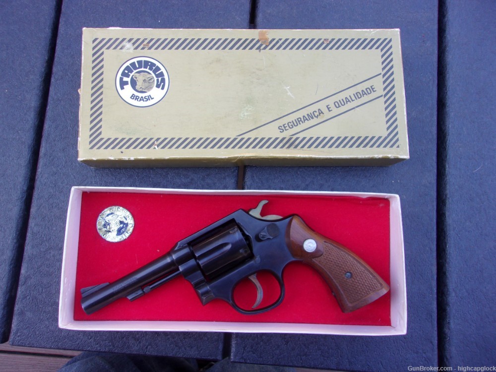 Taurus Model 80 .38 Spcl 4" Blued Revolver UNFIRED IN GOLD BOX $1START     -img-1