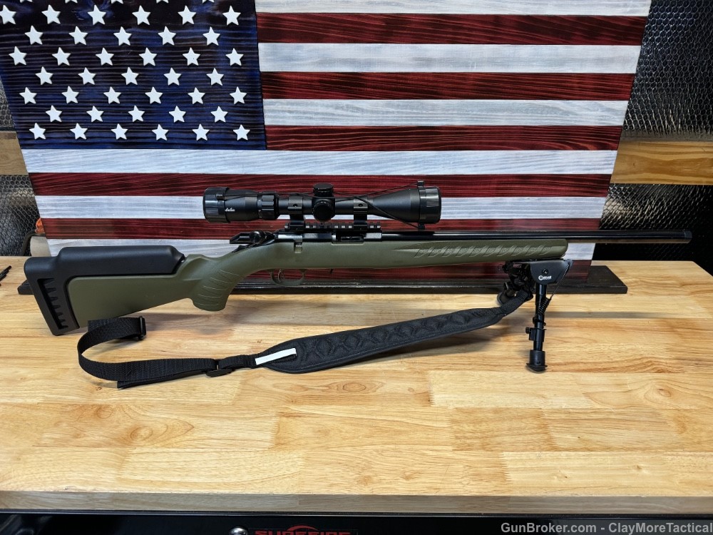 Ruger American Rimfire with Cabellas scope, rings, bipod, and sling- USED-img-0
