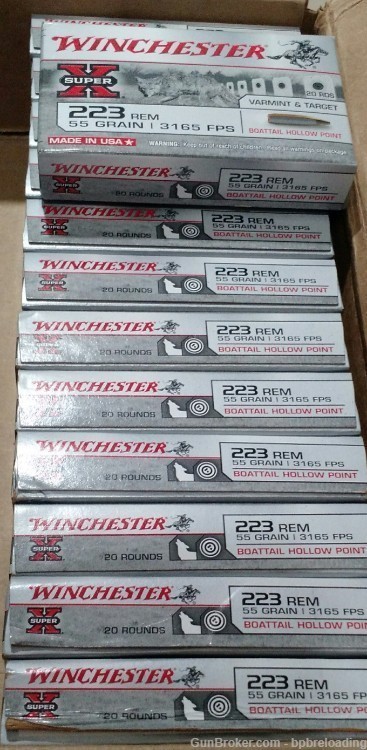 223 Remington Winchester 55g BTHP-img-0