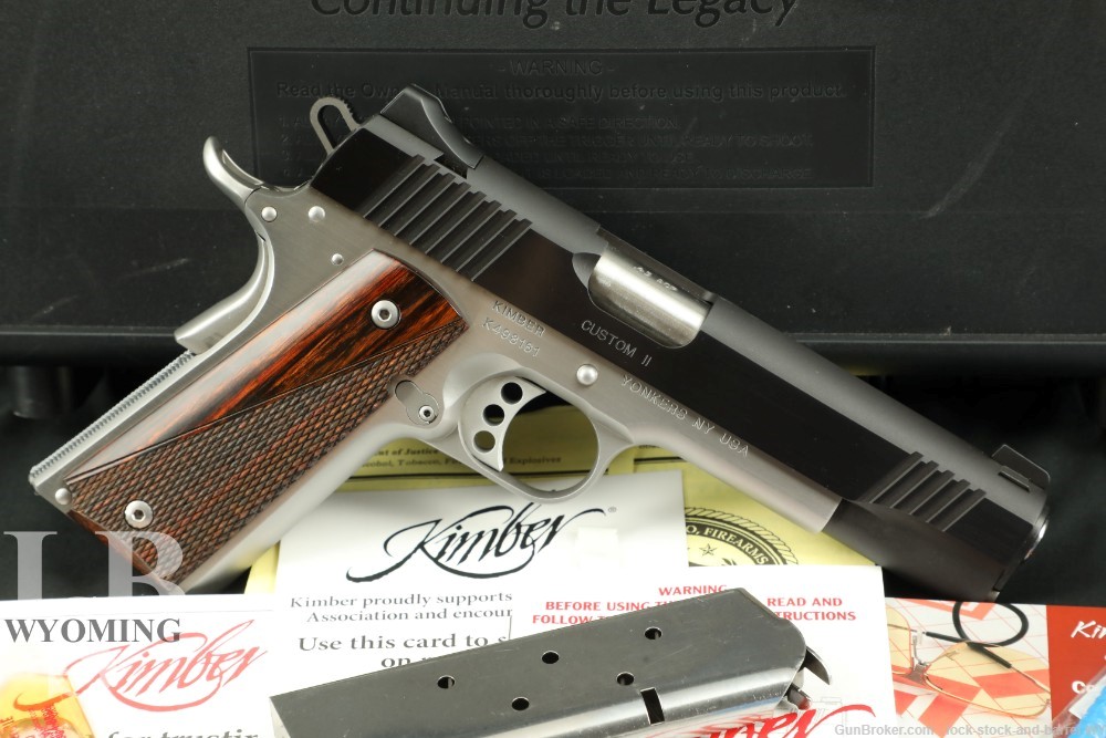 Kimber 1911 Custom II .45 ACP 5” Two Tone Semi-Auto Pistol w/ Original Box-img-0