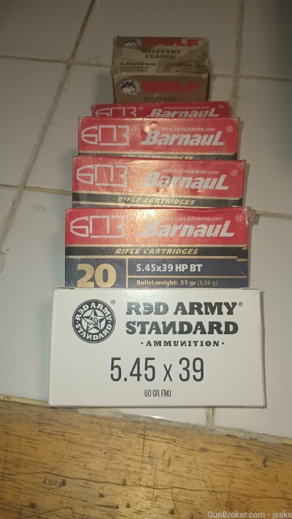Barnaul 5.45x39 AK74 HP ammo AK74  170 rounds-img-0