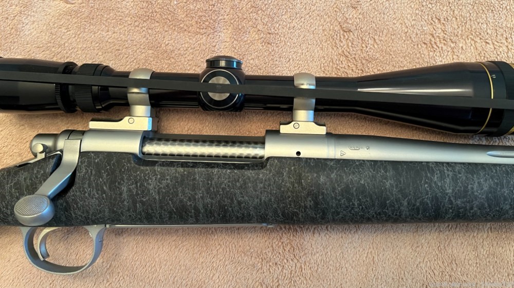Remington 700 in 7MM STW. Composite, Stainless, Fluted with Leupold 6.5X20-img-6