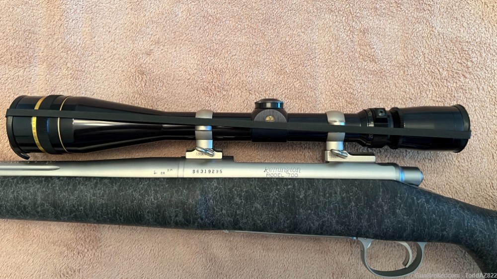 Remington 700 in 7MM STW. Composite, Stainless, Fluted with Leupold 6.5X20-img-4