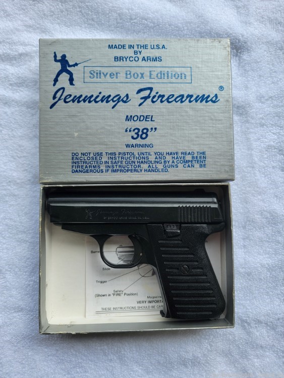 Jennings Firearms Mod 38 by Bryco .380 pistol w/box -img-0