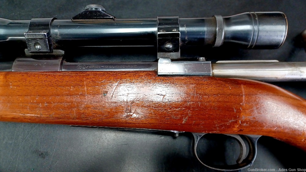 JC Higgins Model 50 Made in Belgium FN Mauser Action .30-06 w/ Optic, Sling-img-3