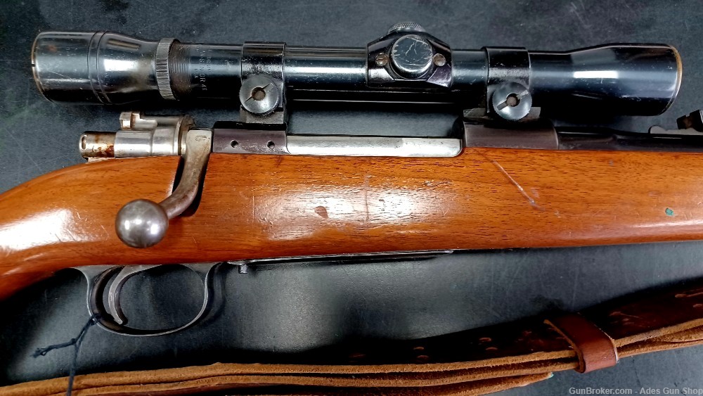 JC Higgins Model 50 Made in Belgium FN Mauser Action .30-06 w/ Optic, Sling-img-7