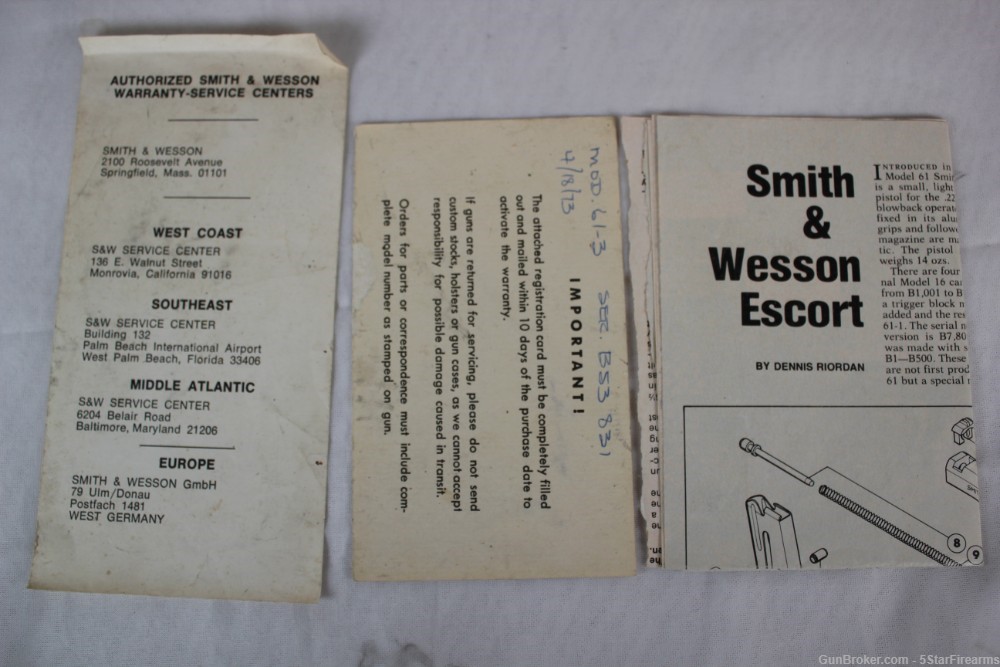 1973 Smith & Wesson Mod. 61-3 .22lr w/ Factory Box NO RESERVE!-img-18