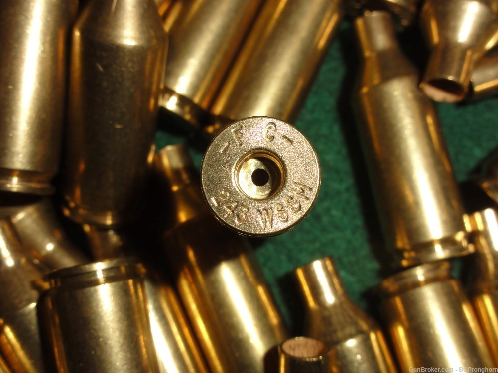 100 Rnds New, Unfired FC Brass for .243 WSSM-img-1