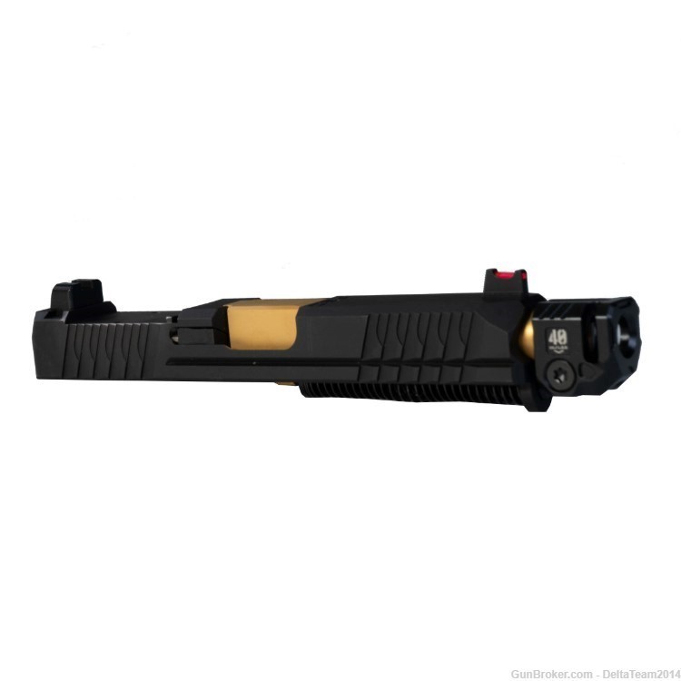 9mm Complete Pistol Slide - Glock 19 Compatible - Micro Comp. Assembled-img-0