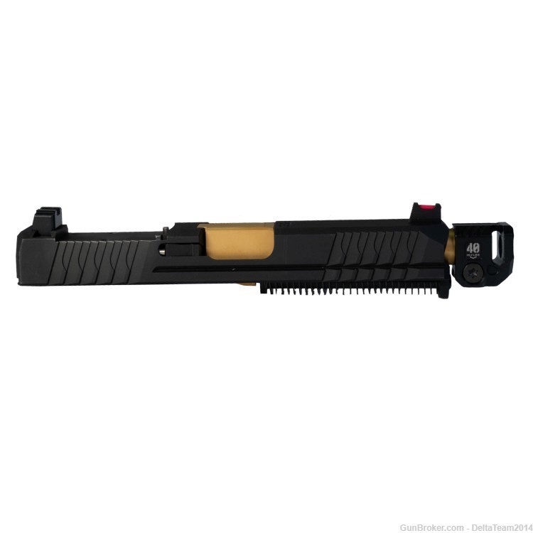 9mm Complete Pistol Slide - Glock 19 Compatible - Micro Comp. Assembled-img-1