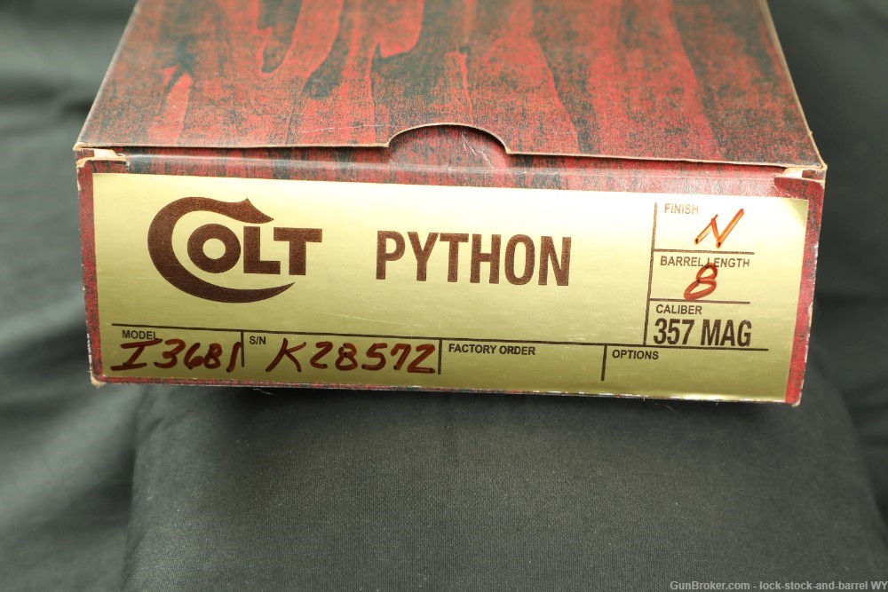 Colt Python .357 Mag Nickel Plated 8” Revolver & Box, Original K Series-img-31