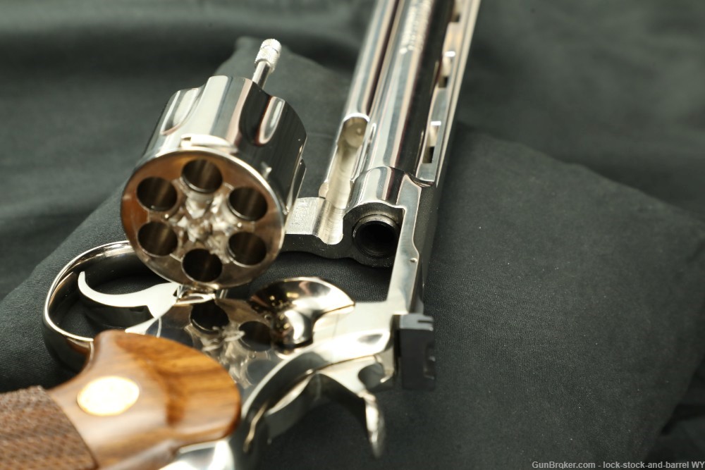 Colt Python .357 Mag Nickel Plated 8” Revolver & Box, Original K Series-img-17