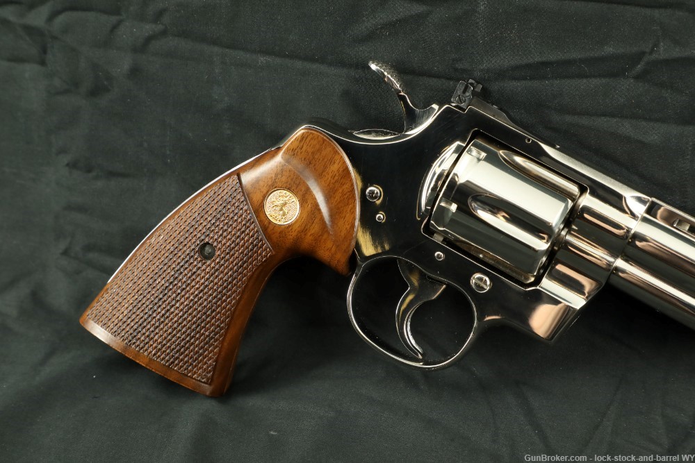 Colt Python .357 Mag Nickel Plated 8” Revolver & Box, Original K Series-img-4