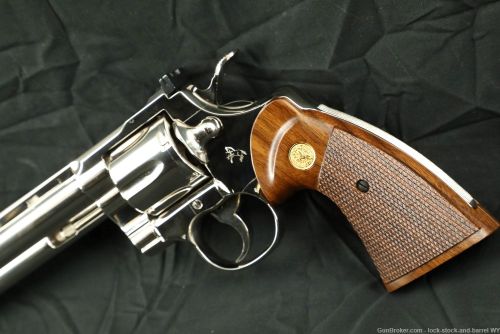 Colt Python .357 Mag Nickel Plated 8” Revolver & Box, Original K Series-img-8