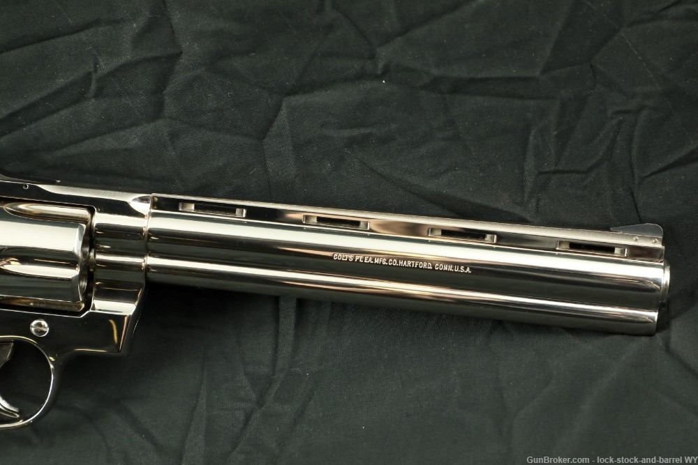 Colt Python .357 Mag Nickel Plated 8” Revolver & Box, Original K Series-img-5